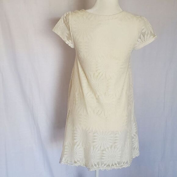 Kimchi Blue babydoll sunflower daisy lace dress Small - Picture 6 of 9